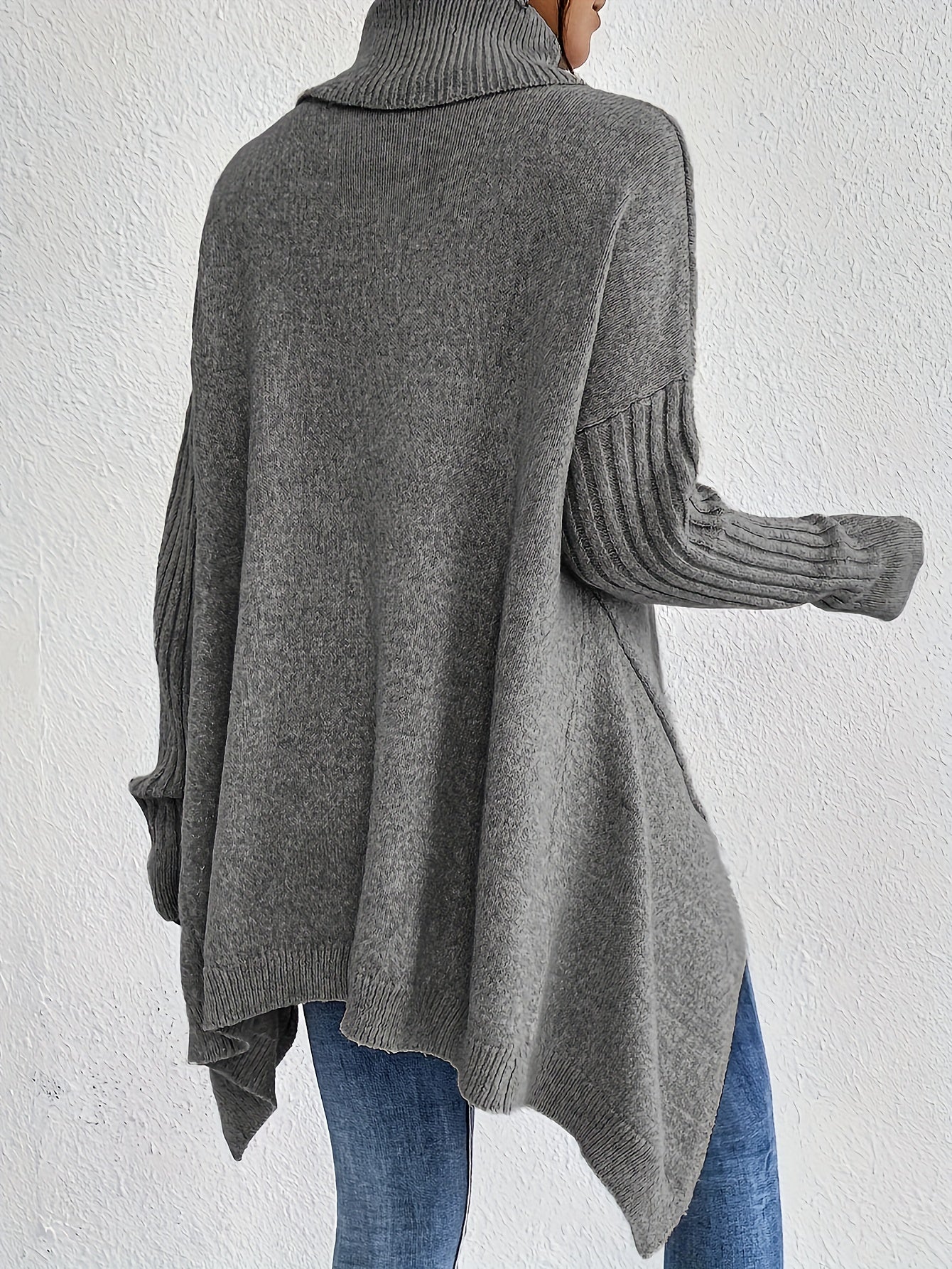 New Autumn and Winter Women's Casual Long Sleeve High Neck Pullover