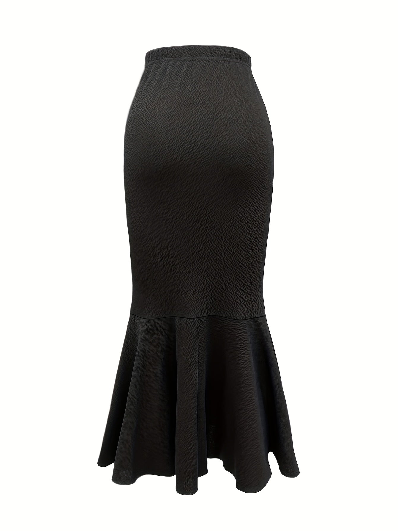 Women's Fish Tail Midi Skirt Autumn and Winter Women's Fish Tail Midi Skirt Three-Piece Set