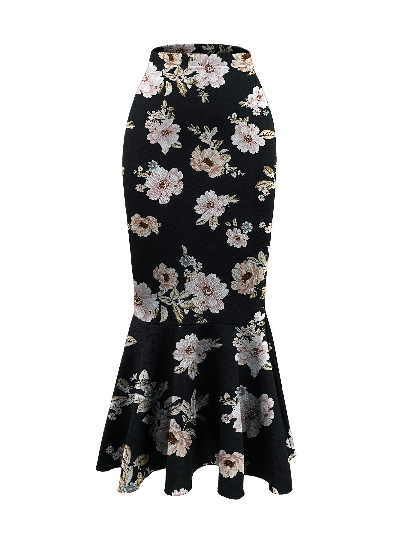 Women's Fish Tail Midi Skirt Autumn and Winter Women's Fish Tail Midi Skirt Three-Piece Set