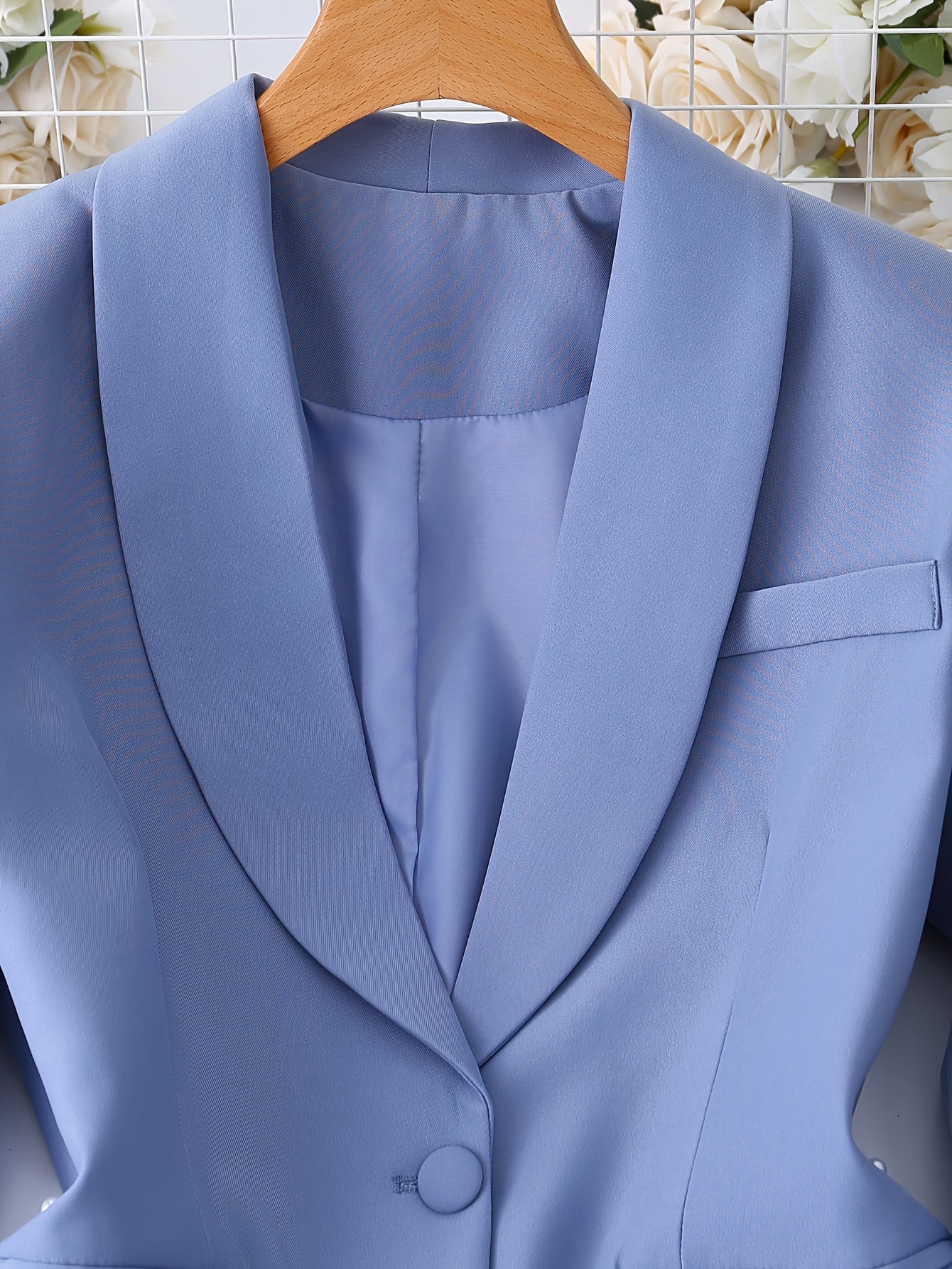 Solid Color Wealth-Attracting Fashion Urban Elegant Three-Piece Set: Lapel Pocket Suit Jacket and V-Neck Single-Breasted Vest with Casual Long Pants