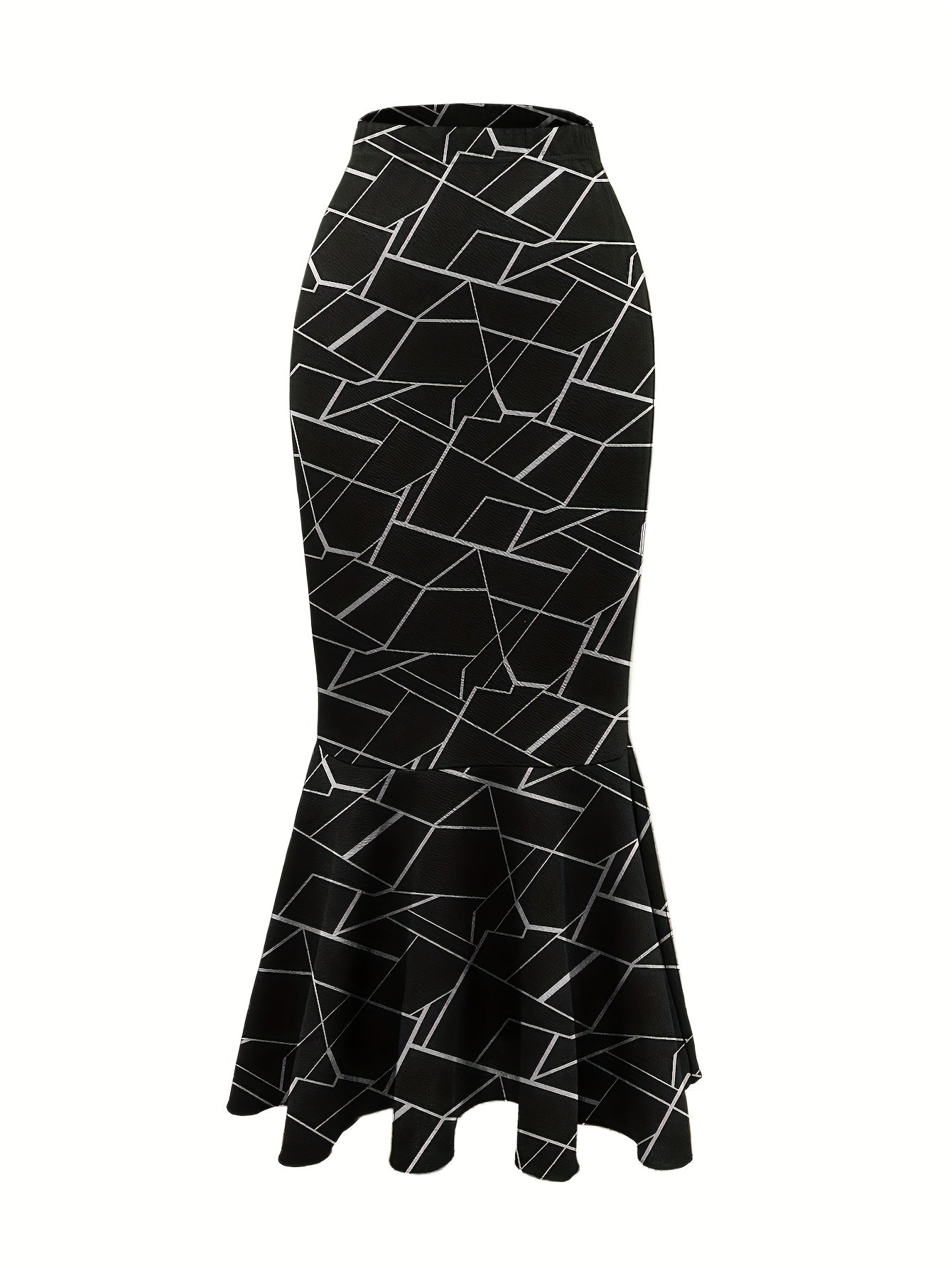 Women's Fish Tail Midi Skirt Autumn and Winter Women's Fish Tail Midi Skirt Three-Piece Set