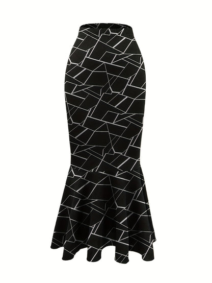 Women's Fish Tail Midi Skirt Autumn and Winter Women's Fish Tail Midi Skirt Three-Piece Set