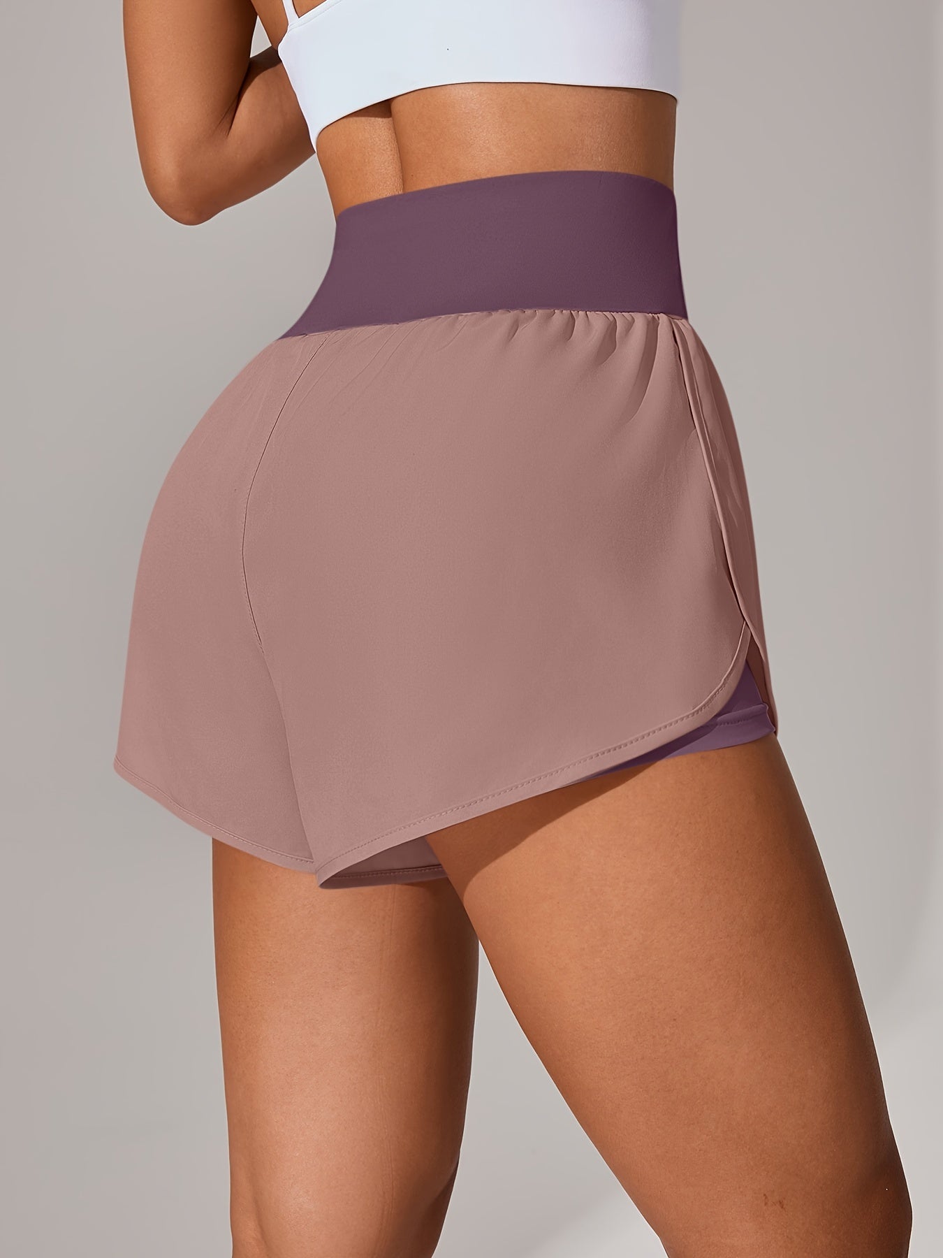 Medium Stretch Polyester 85% Elastane 15% 5-Pack Women's Casual Sport Shorts, Polka Dot Pattern, Cross Detail, Knit Fabric, 125g\u002Fm²,