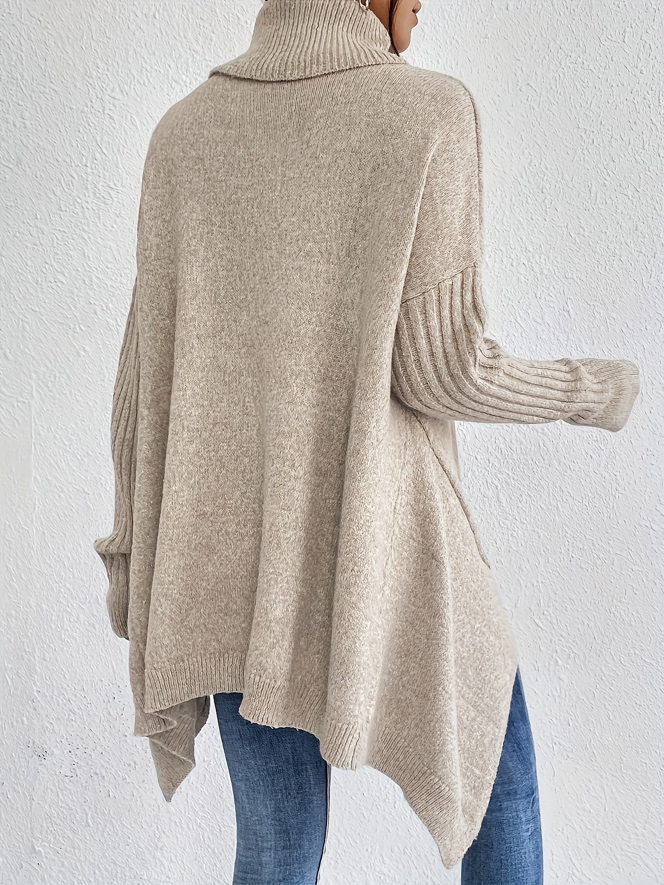 New Autumn and Winter Women's Casual Long Sleeve High Neck Pullover